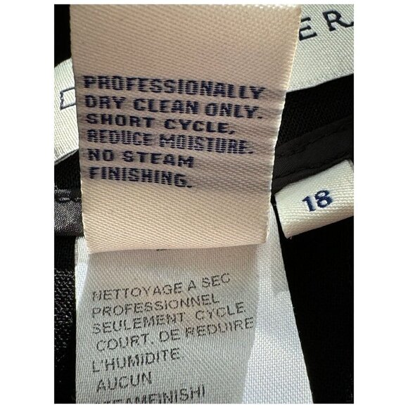 DONCASTER Black Wool-Blend Trouser Pants Career Office Professional Womens Sz 18 - Picture 6 of 7